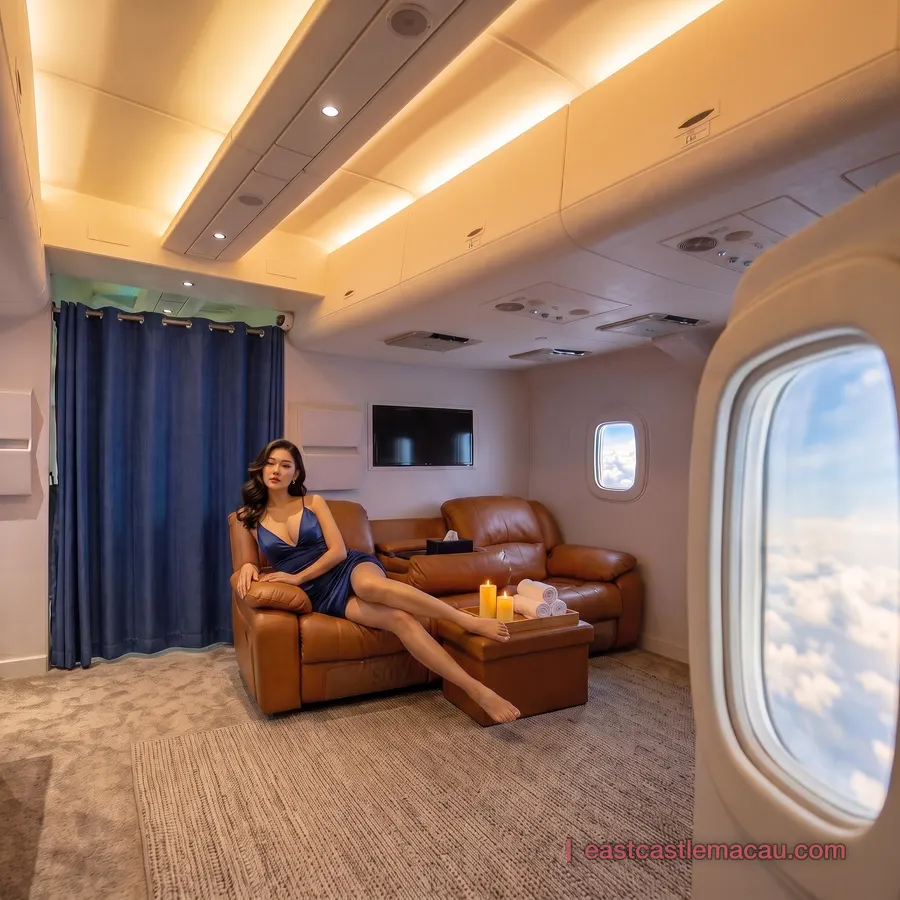 東方皇堡澳門飛機艙情景房與賓客